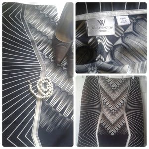 Art Deco Pencil Skirt Plus Size